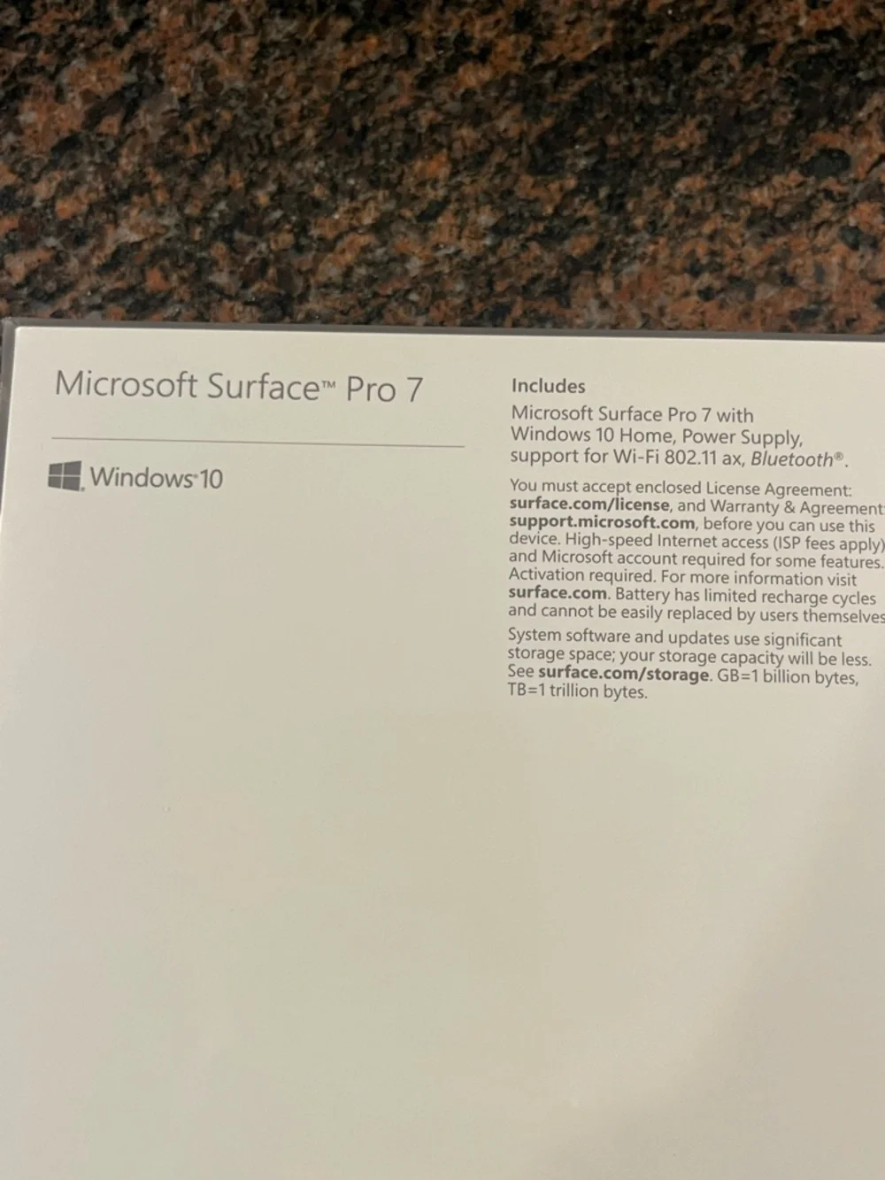 Microsoft Surface Pro 7 Tablet Model 1866 New